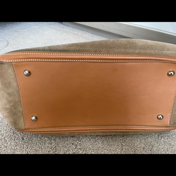 Tod’s Vintage Tan leather suede handbag - Picture 5 of 16